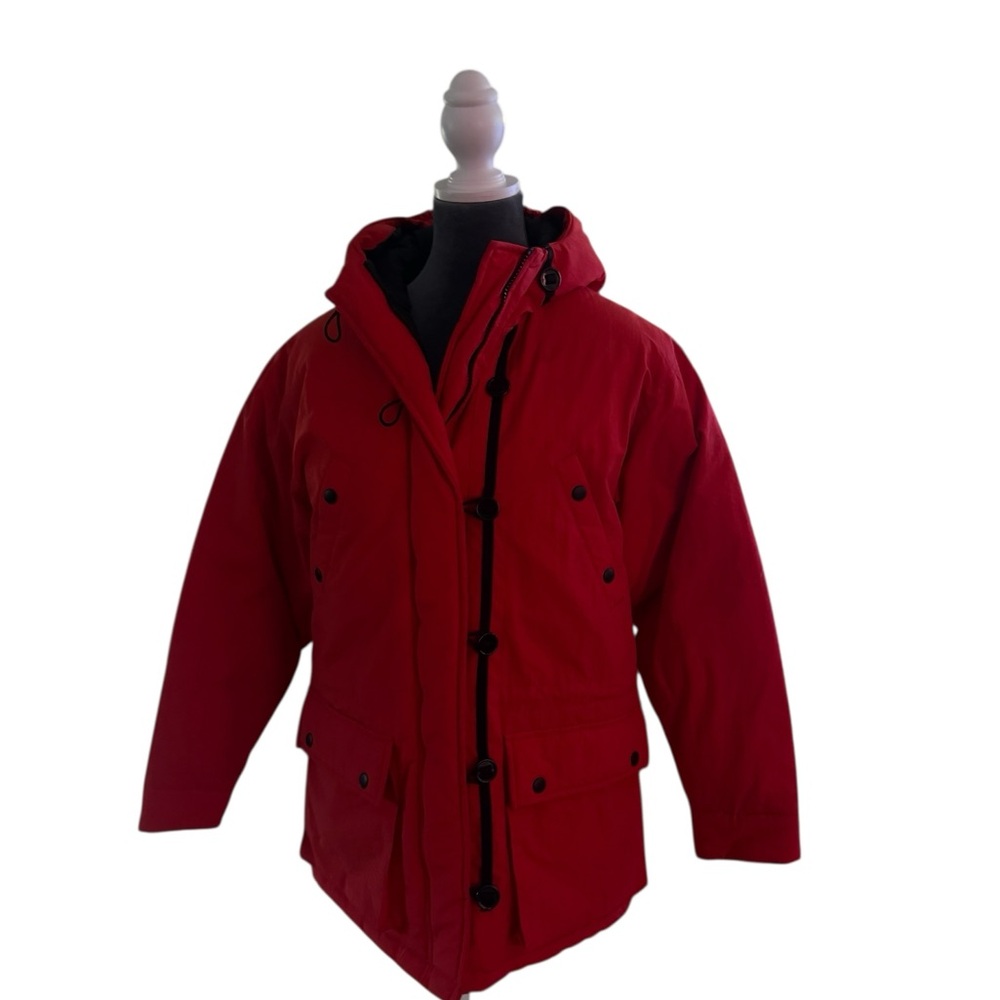 Women's Bold Red Ski Jacket - Picture 8 of 11